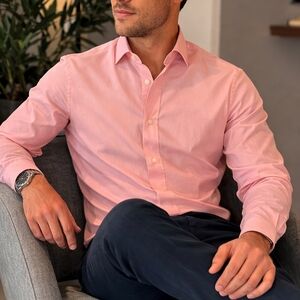 Polo Ralph Lauren Pink Dress Shirt 16.5 32/33 Men’s 100% Cotton Classic Fit